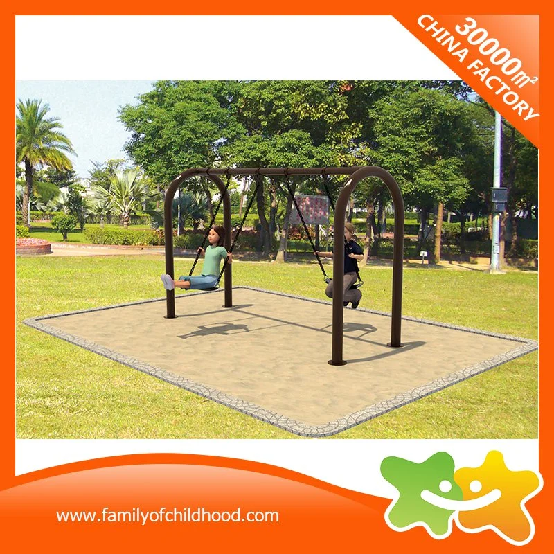 Clean Sense Style Amusement Equipment Double Swings for Children