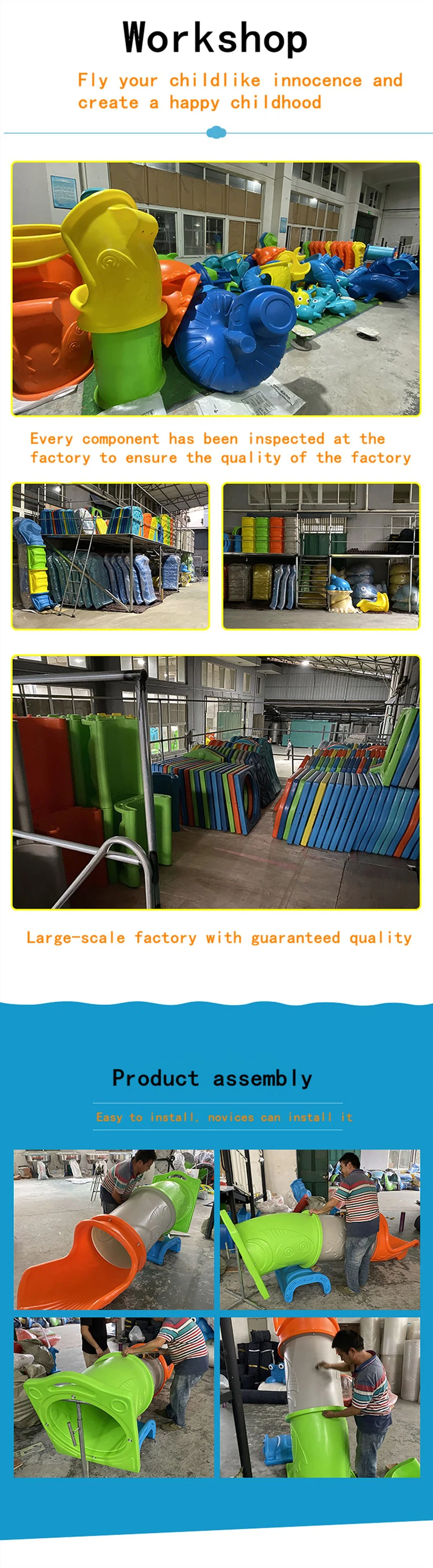 Customized Large Outdoor Children&prime;s Amusement Park Slide Playground Climbing Frame