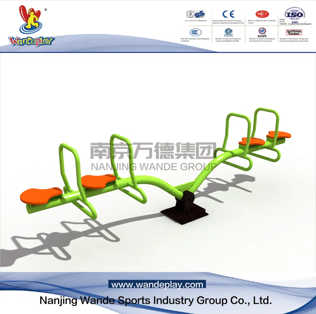Popular Outdoor Metal Children Outdoor Playground Seesaw with Seesaw Plastic Seat for Children