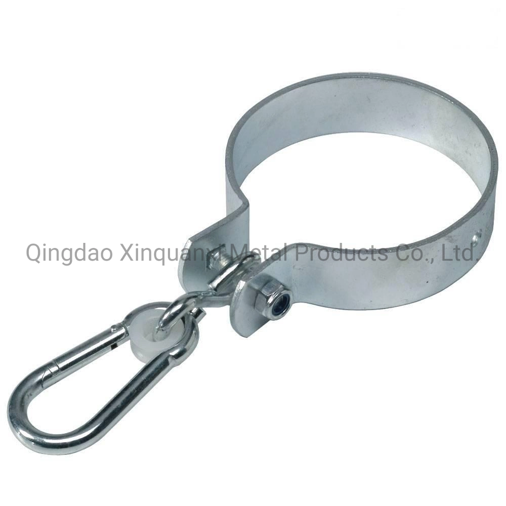 Round Swing Hook Outdoors Hangers Playground Equipment Carabiner D Clamp for Timber Swing Clamp Hook