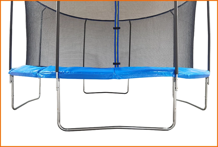 Funjump Recreational High Quality Safety Net Outdoor Trampoline 14FT with Ladder and Basketball Hoop