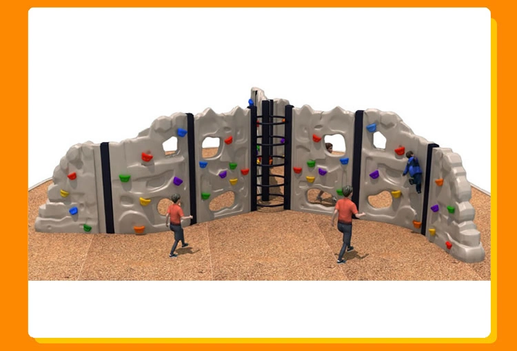 Advance Freestanding Backyard Outdoor Indoor Playground Plastic Rock Climbing Wall for Kids