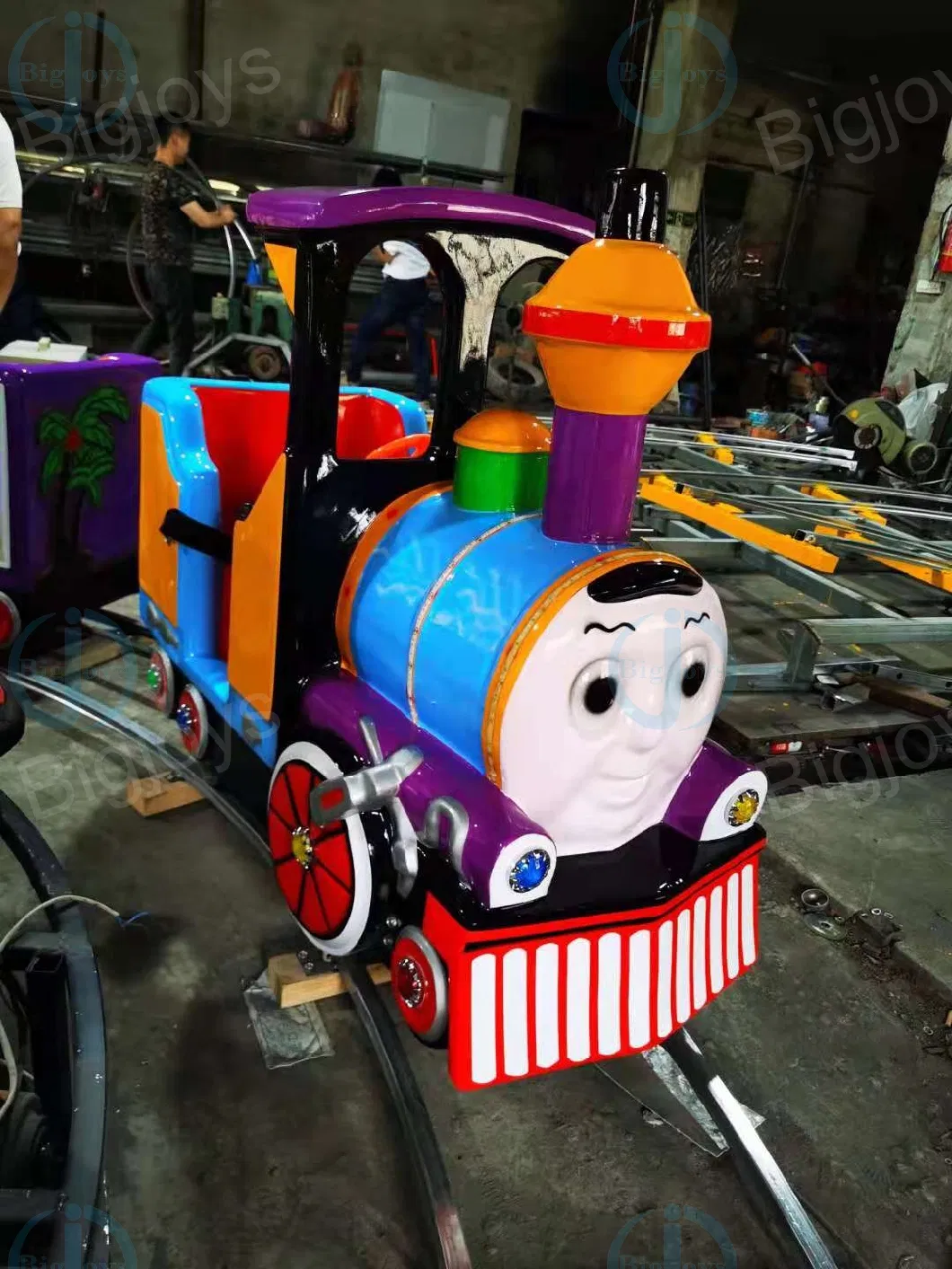 Kids Electric Amusement Train Rides Electric Train Oval Track