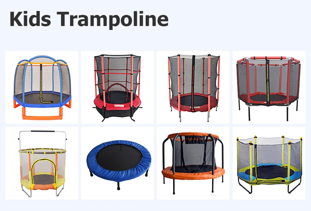 Funjump 2023 High Quality Christmas Gift Trampoline Mini Kids Multicolor Trampoline with Ladder