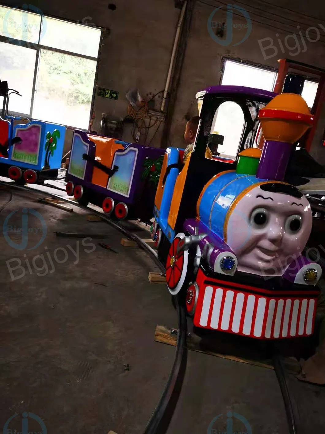 Kids Electric Amusement Train Rides Electric Train Oval Track