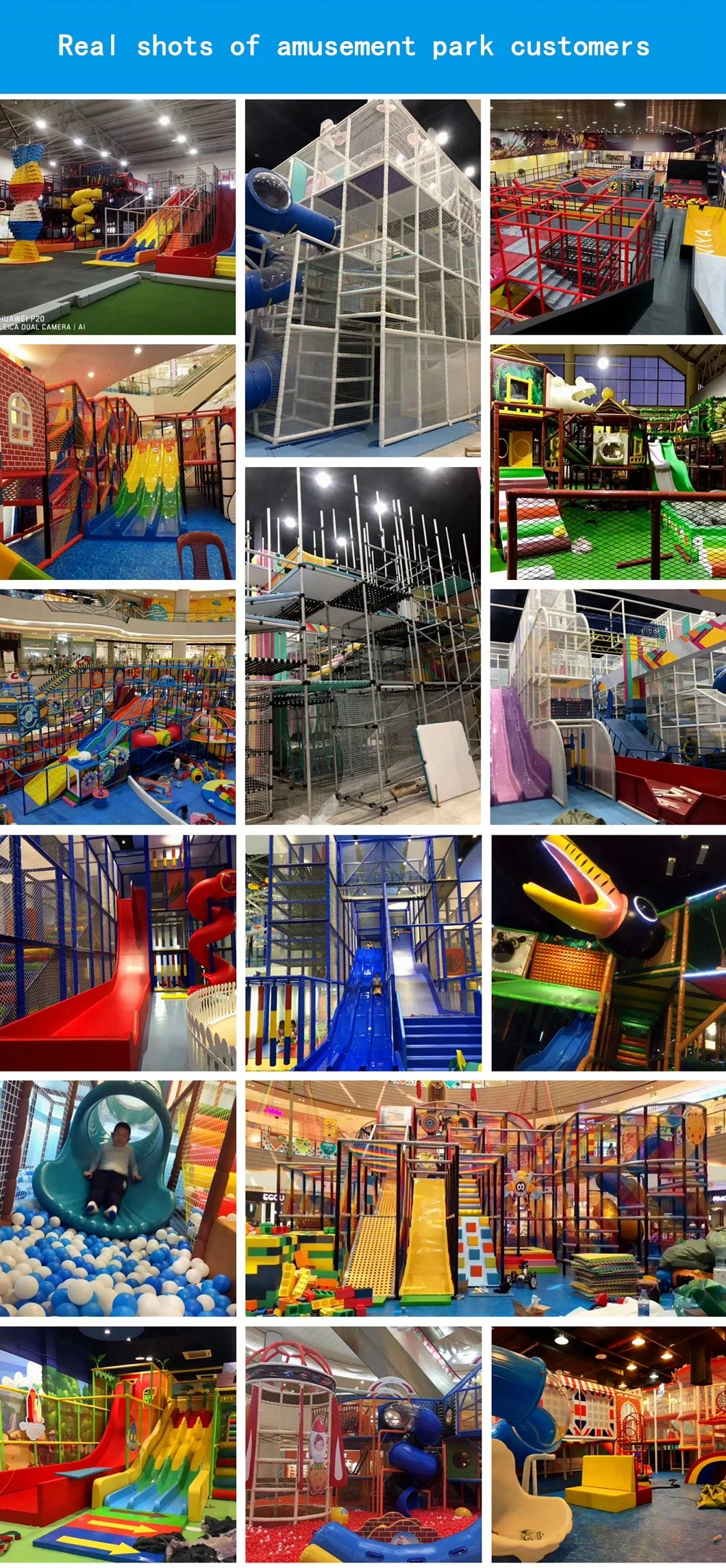 Children&prime;s Indoor Commercial Playground Equipment Kids Amusement Park Slide Set