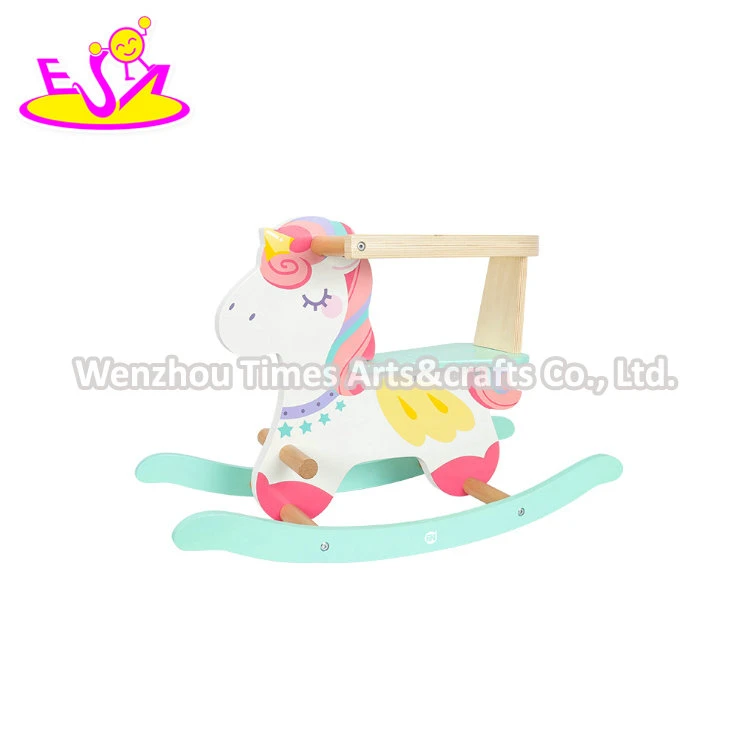 Hot Sale Classic Colorful Wooden Rocking Horse Balance Toy for Kids W16D132