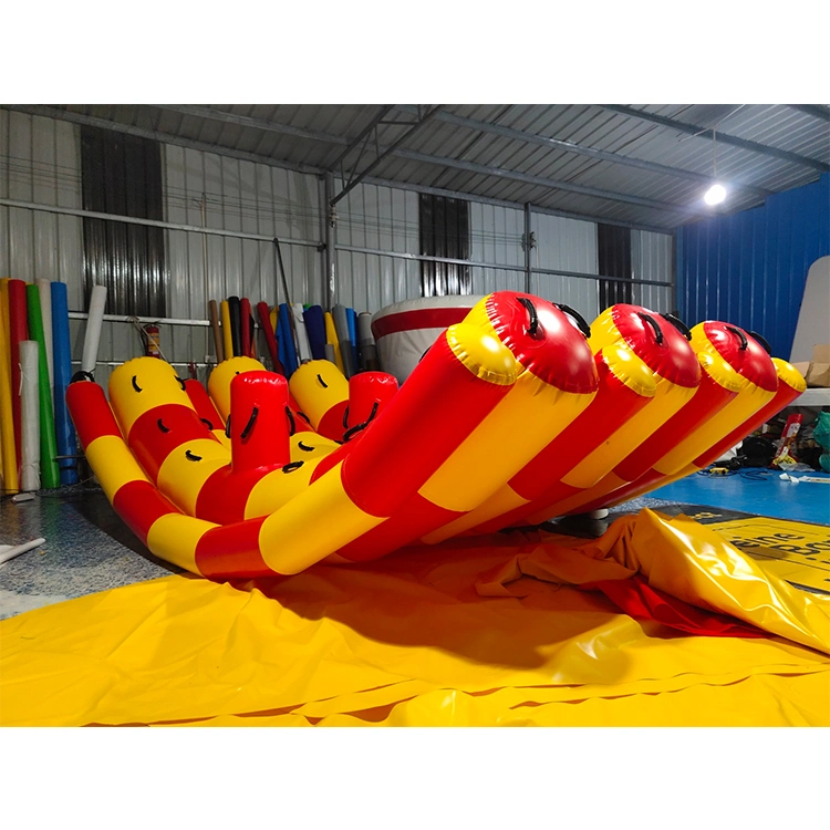 Durable Multiplayer Game Funny Inflatable Water Toys Inflatable Floating Seesaw