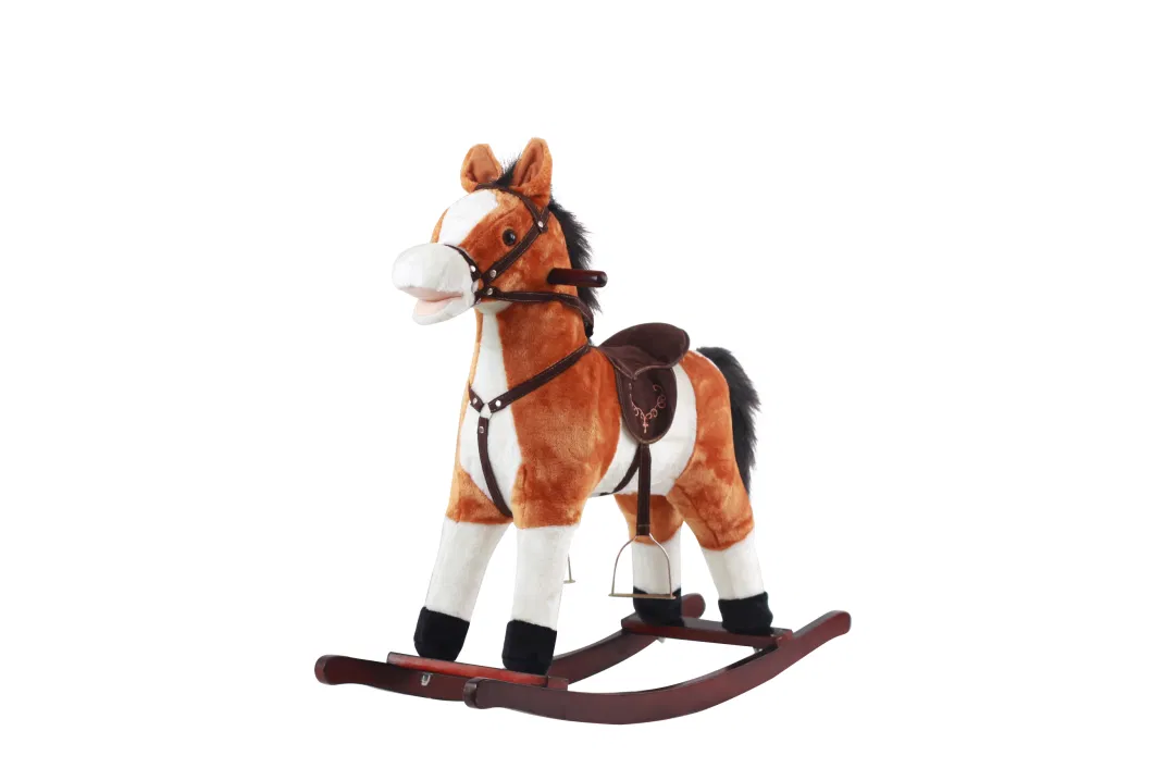 Trojan Horse Children&prime; S Rocking Horse Plush Toy Baby Baby Gift Gift Toy