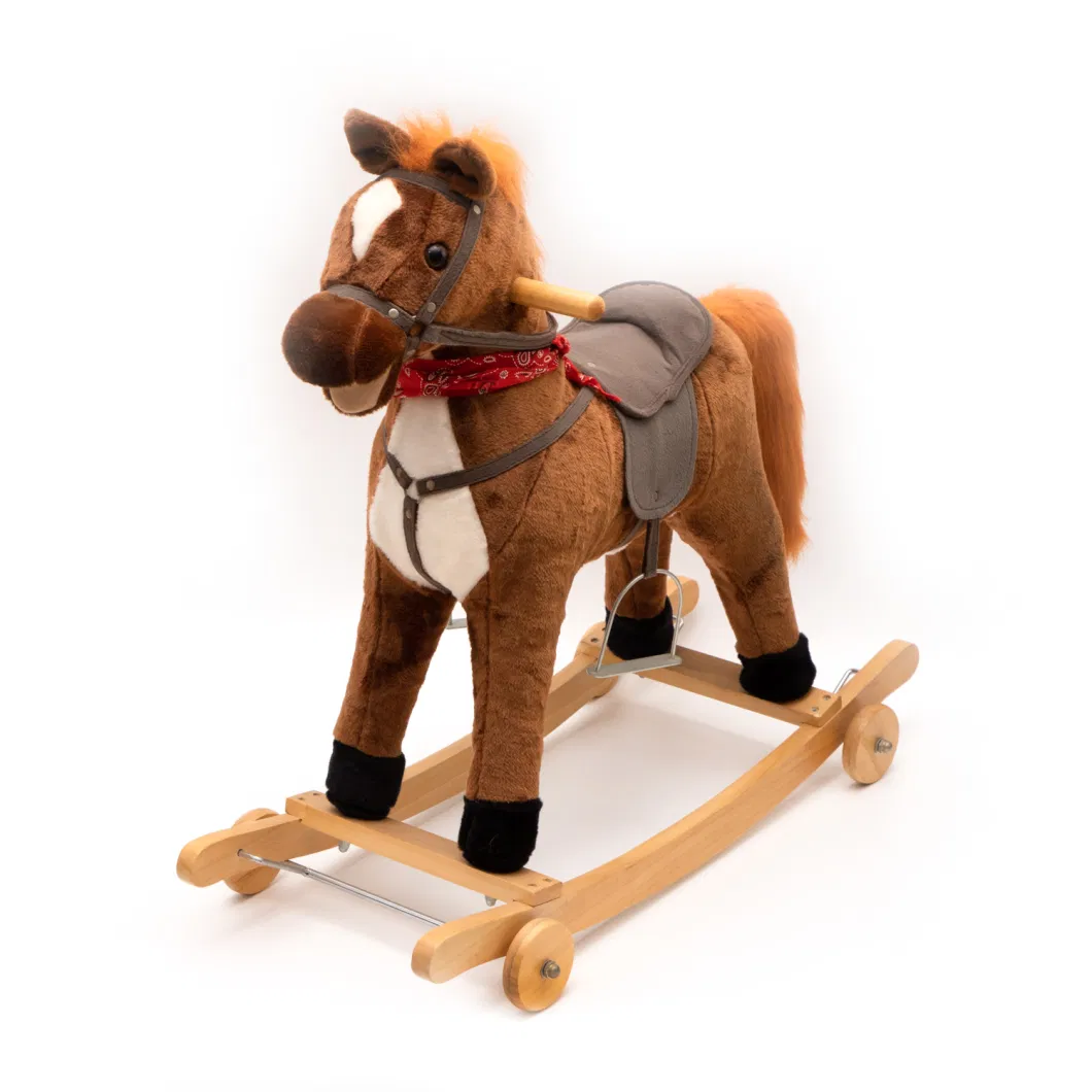 Small Wooden Horse Children Rocking Horse Baby Rocking Horse Birthday Gift