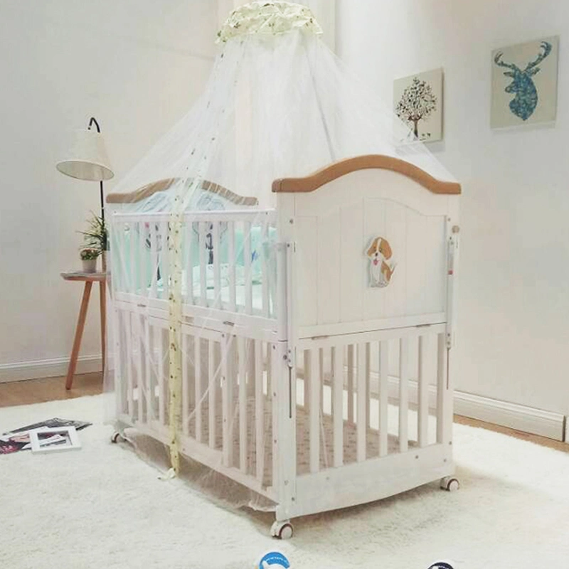 New Born Baby Crib Organizer Wooden Cot Bed En-71 Comfortable Baby Playpen Baby Crib Rocker