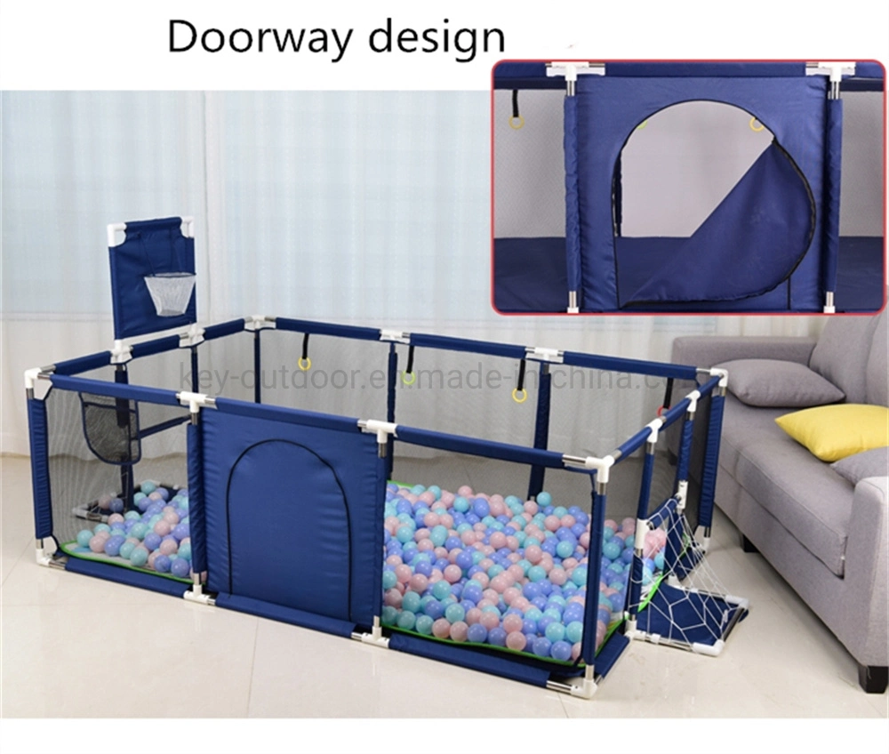 Children Colorful Plastic Indoor Play Yard Swing and Slide Safety Folding Fences Game Playpen for Kids Baby Folding Fence