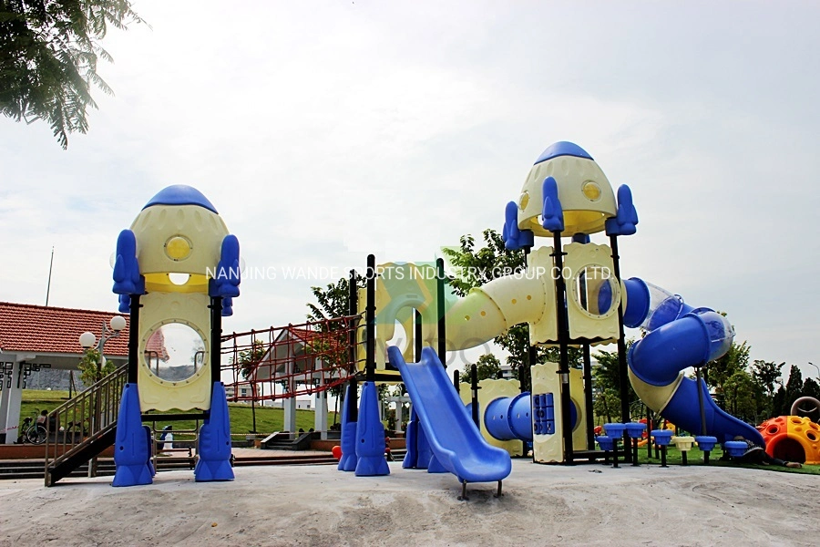 Kids Park Playground Equipment with Plastic Slides