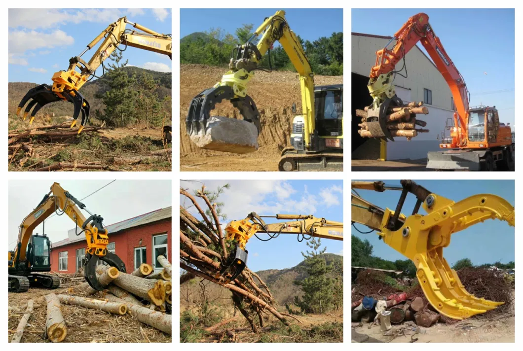 Heavy Duty Stone Excavator Grapple Mechanical Grapple Hydraulic Log Grapple