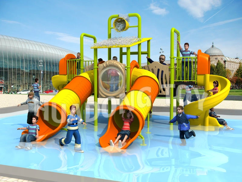 Fun Large Plastic Outdoor Children&prime;s Water Park Slides Kids Game for Sale