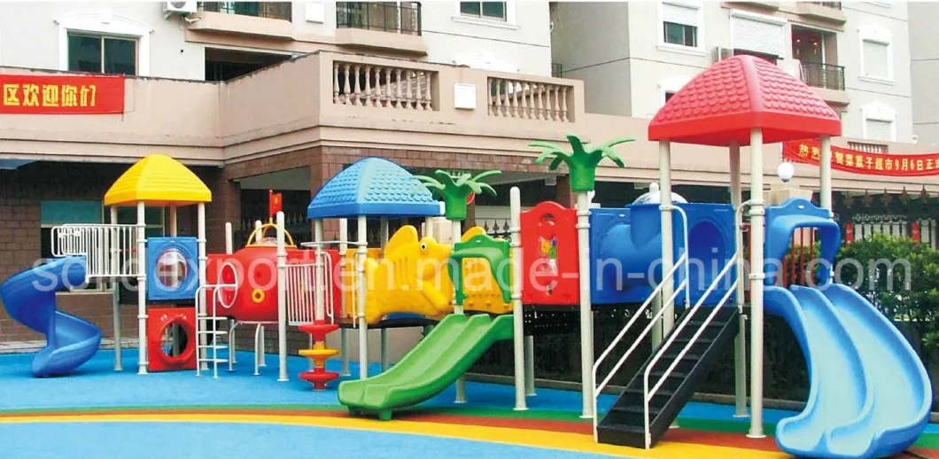 New Design Outdoor Playground Kids Spiral Tube Slide and Swing