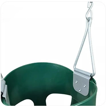 Heavy-Duty Fully Assembled High Back Full Bucket Toddler Swing with Coated Swing Chains