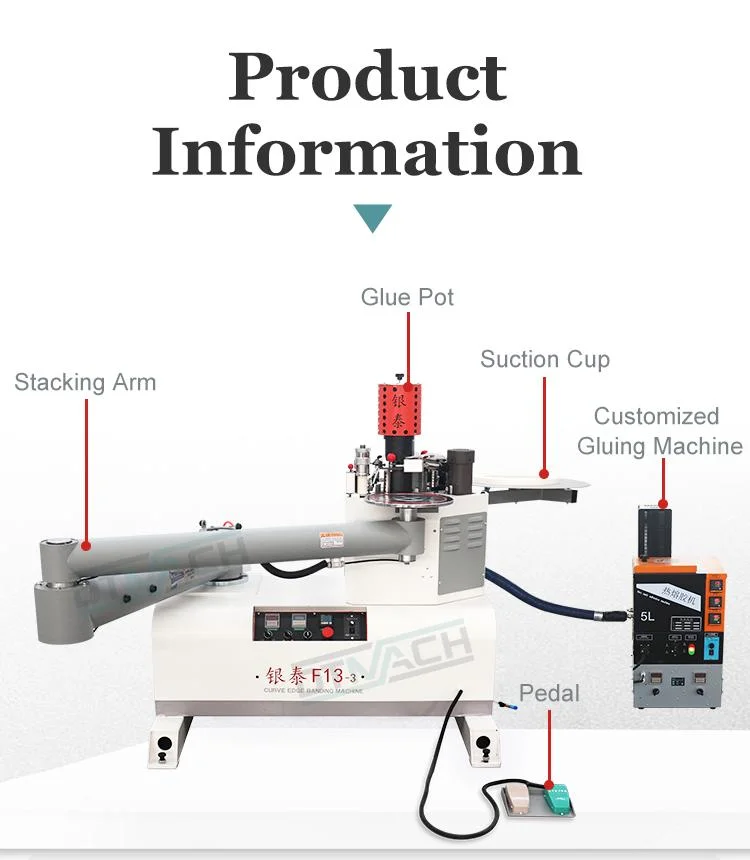 Rocker Arm Single Sided U Shape Straight Curve Bander Edge Banding Machine