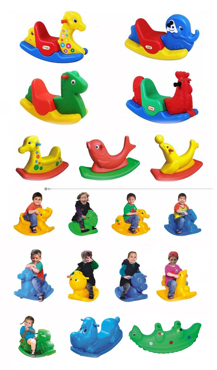 Cute Animal Lovely Indoor Plastic Kids Rocking Horse