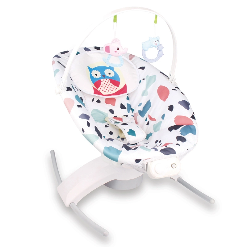 2in1 Portable Infant Rocker Bouncer Chair Swing Rotating Bed Appease Comfort Musical Toy Toddlers Automatic Rocking Chair Multifunction Baby Rocker Bouncer