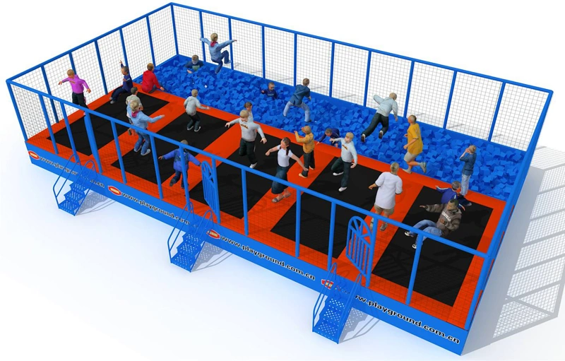 Small Size Indoor Bounce Trampoline Bed with Foam Pit