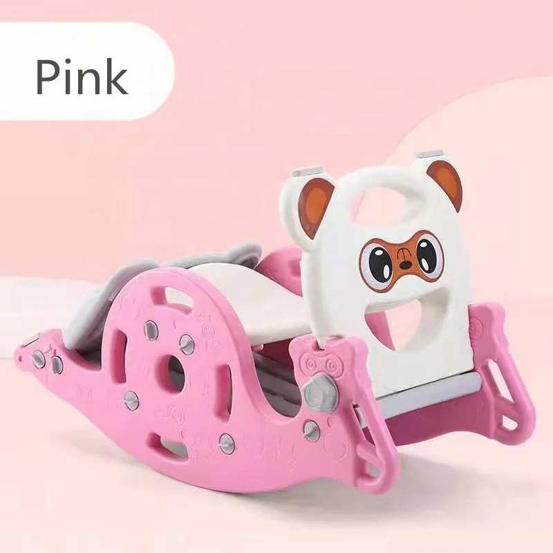 Factory Stock 3 in 1 Multi Function Baby Indoor Toy Rocking Horse, Kindergarten Cartoon Toy for 2 to 6 Years Kids