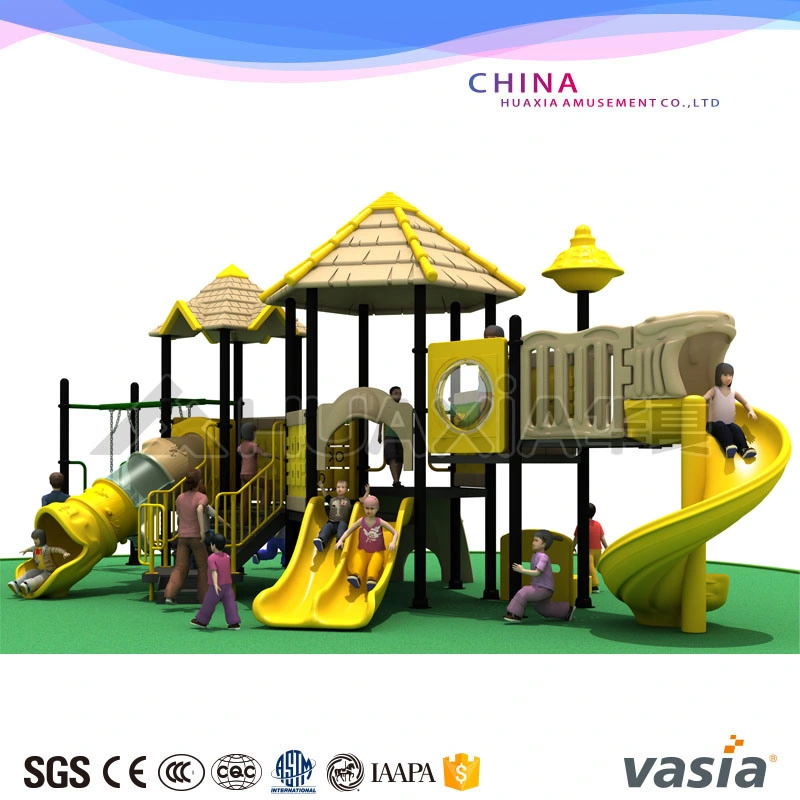 2020 Vasia Natural Outdoor Toddler Playgrounds Equipment Kids Spiral Slide