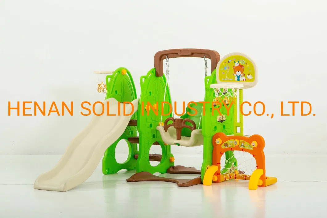 Plastic Indoor Slide with Swing Children Slide Kids Plastic Slides