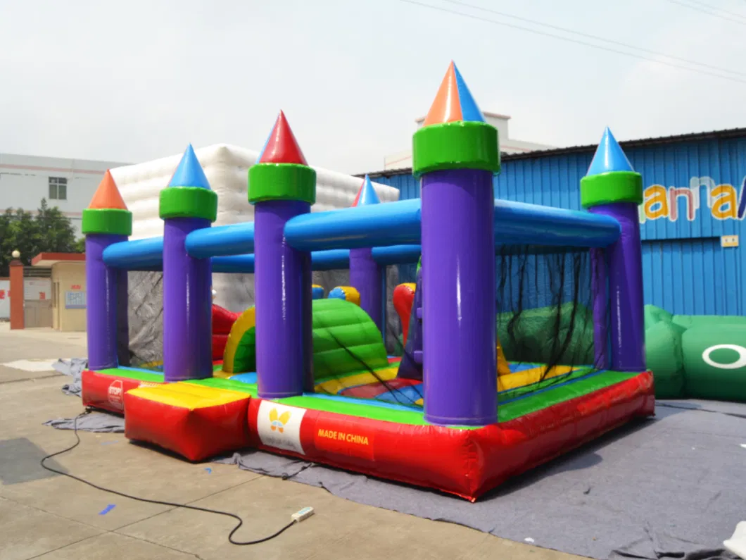 Multi Color Combo Obstacle Giant Jumping Inflatable Bouncer Custom Bouncy Jumping Castle Arch Inflatable Trampoline for Children