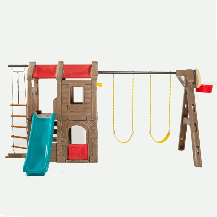 Kindergarten Luxury Indoor Playground Equipment Slide with Swing