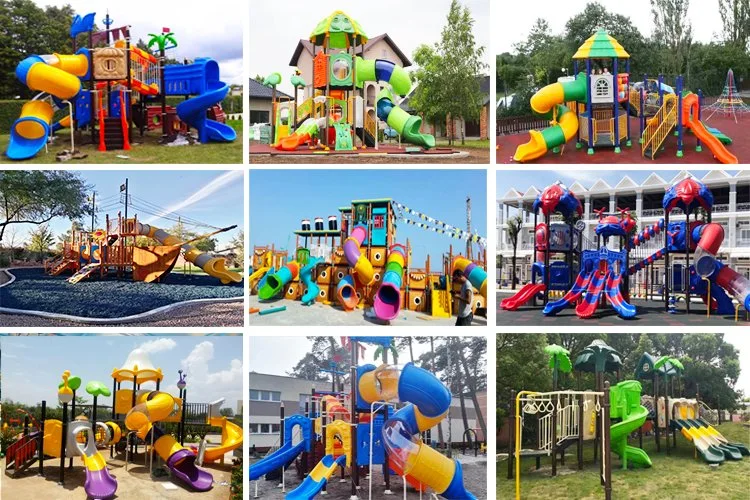 Large Outdoor Slide Playgrounds Child Park Playground Equipment Set