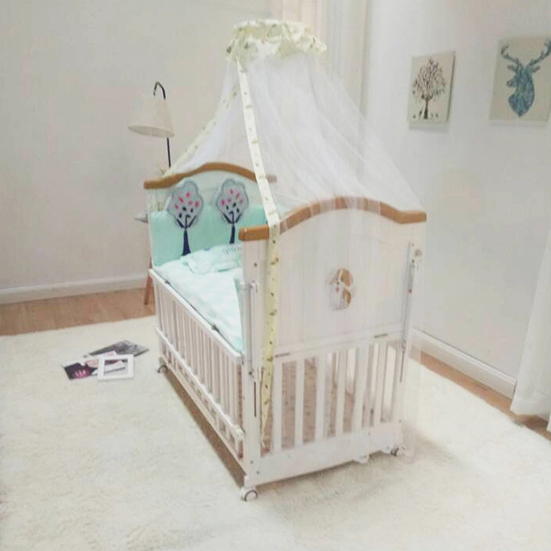New Born Baby Crib Organizer Wooden Cot Bed En-71 Comfortable Baby Playpen Baby Crib Rocker