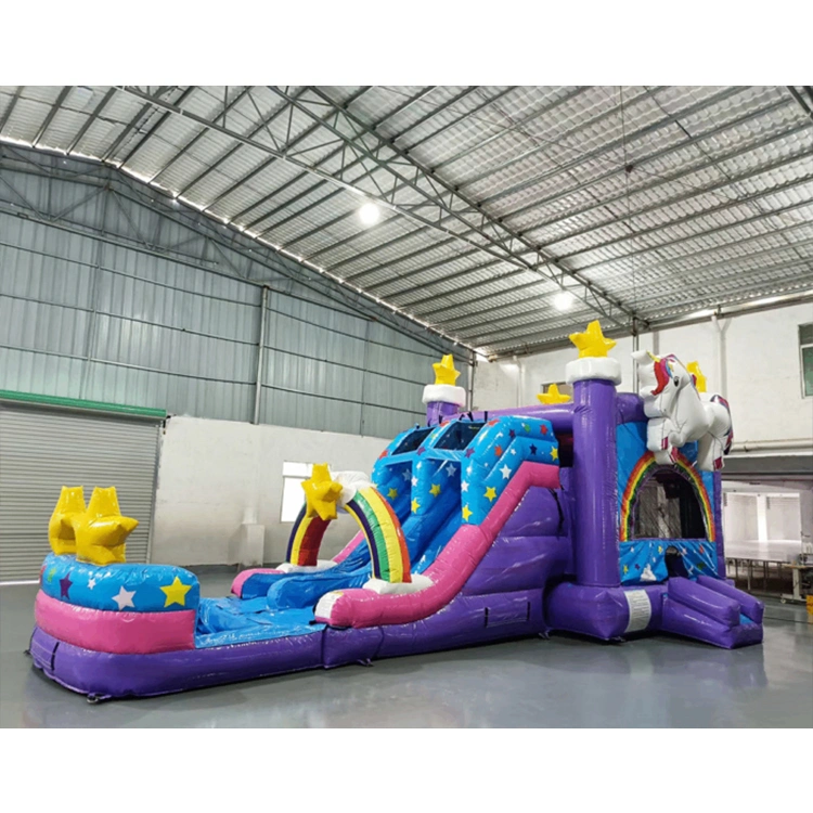 Hot Sale Bouncy Castle Outdoor Inflatable Unicorn Bouncer Inflatable Trampoline Slide