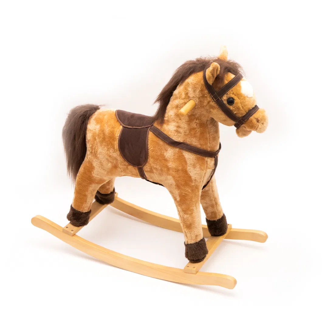 Small Wooden Horse Children Rocking Horse Baby Rocking Horse Birthday Gift