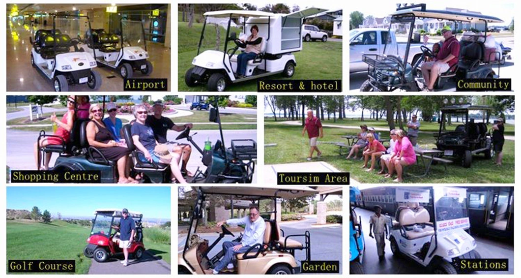 Golf Cart 4 Seater Lifted Lithium Golf Cart Extended Roof Golf Cart