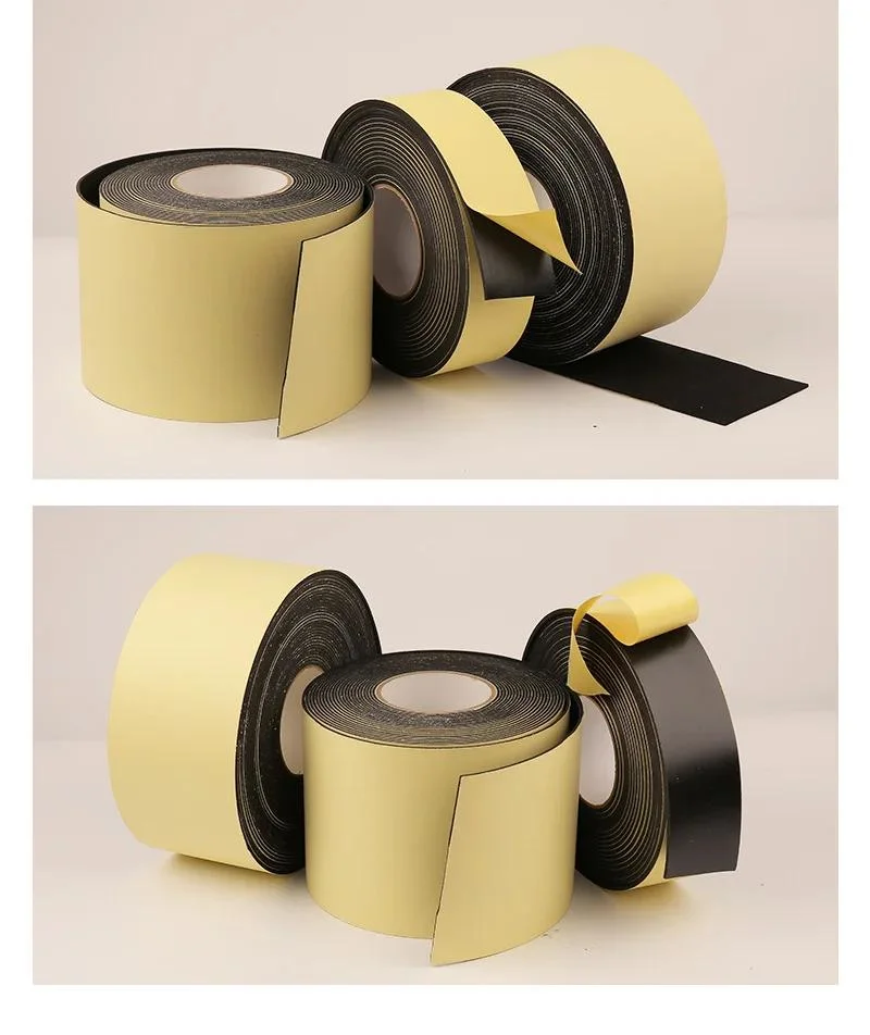 Wholesale Manufacturer EVA Black Single and Double Sided Foam Tape Sealing Strip
