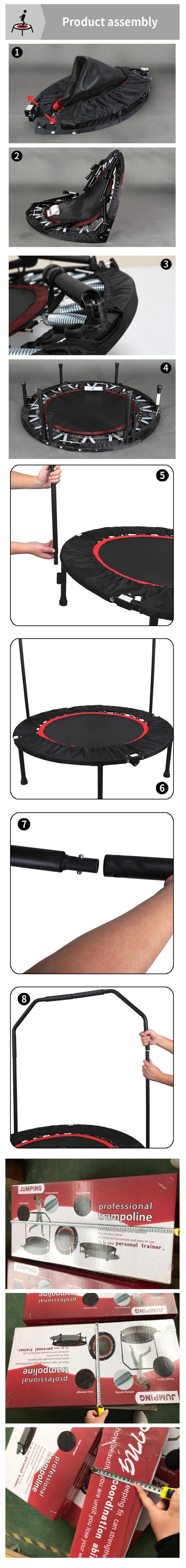Sport Trampolines 40&quot;Jump Power Trampolines with Enclosure