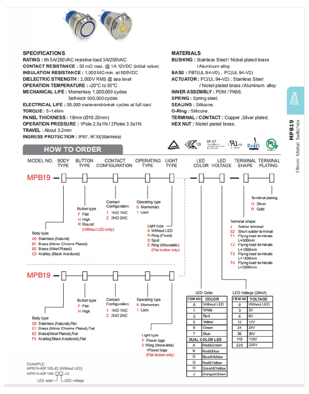 Switches Are Applicable to Remote Controller for Model Airplane