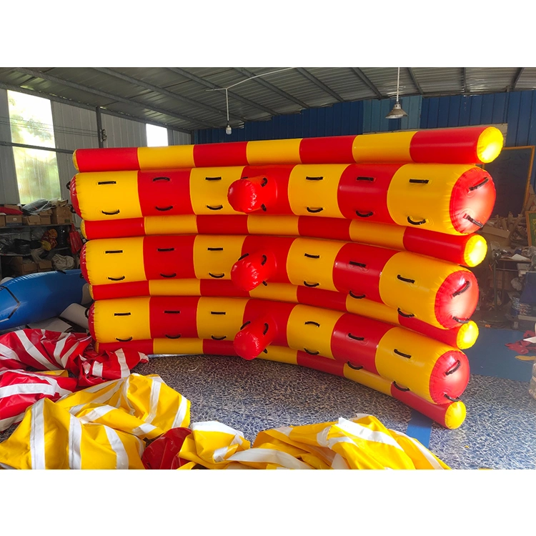 Durable Multiplayer Game Funny Inflatable Water Toys Inflatable Floating Seesaw