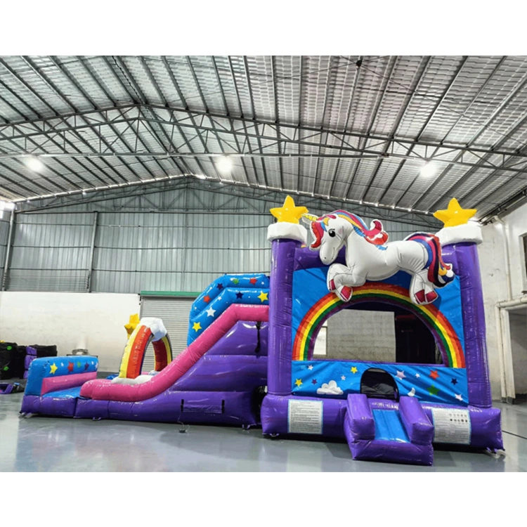 Hot Sale Bouncy Castle Outdoor Inflatable Unicorn Bouncer Inflatable Trampoline Slide