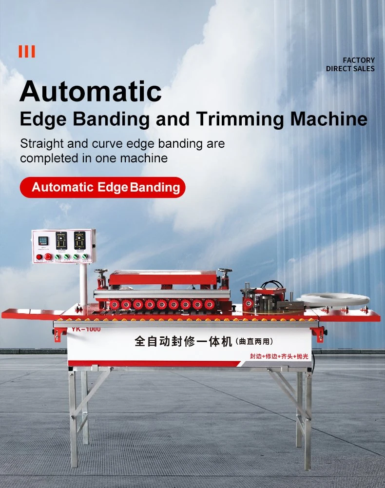 Fully Automatic Through Feeding Single Sided Curve Edge Banding Machine Auto