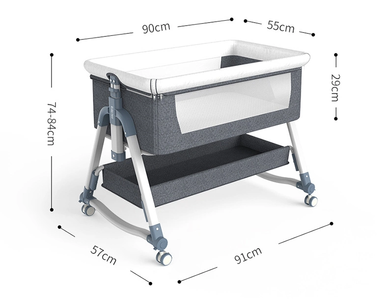 Latest Design Fashion Oval Portable Crib, Foldable Baby Mosquito Net Bed