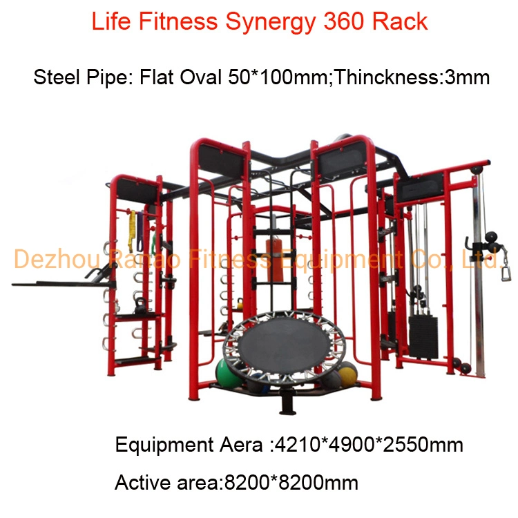 High Quality Multi Station Gym Equipment Exercise Part: Shoulder, Arm, Chest, Back, Waist, Glute, Leg, Ect Life Fitness 8 Door Synergy 360 Rack with ISO