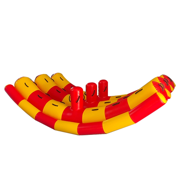 Durable Multiplayer Game Funny Inflatable Water Toys Inflatable Floating Seesaw