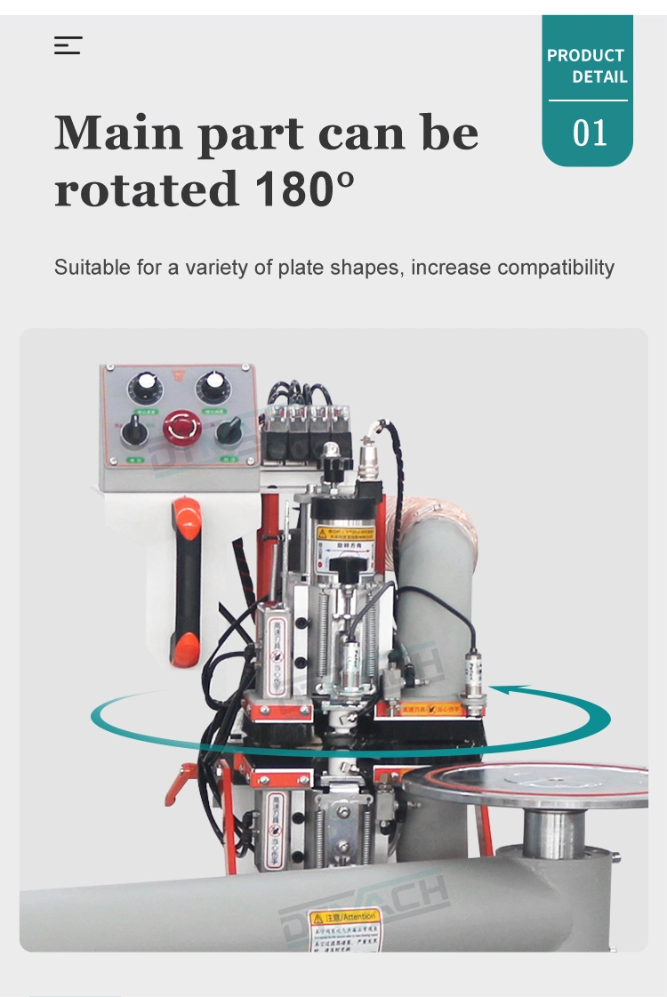 Multifunction Large Capacity Industrial Wood Rocker Arm Single Sided Edge Banding Trimming Machine for Trimming