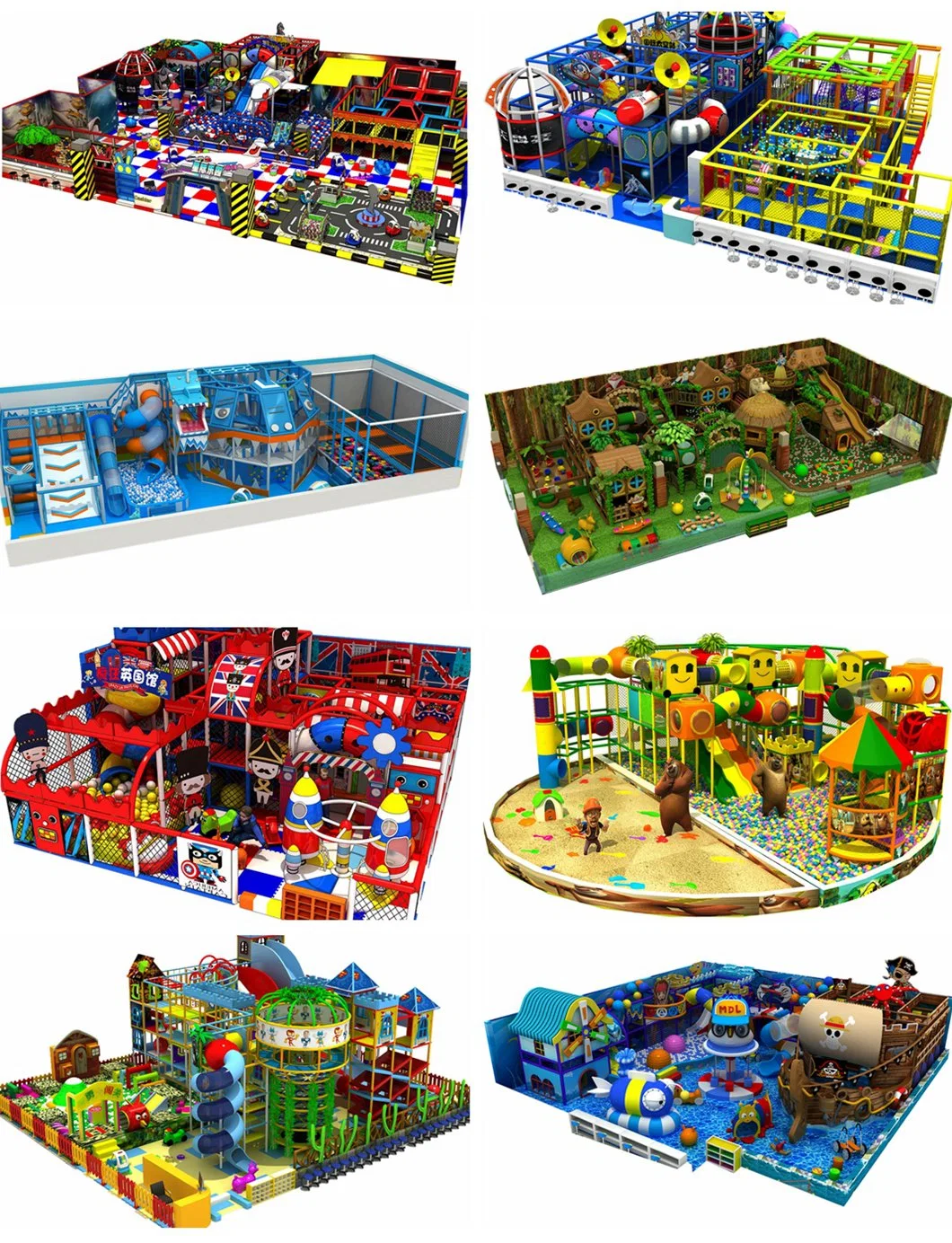 Customized Children&prime;s Indoor Commercial Playground Equipment Kids Amusement Park Set