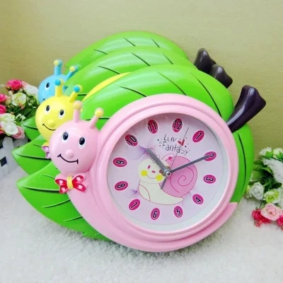 Factory Direct Sales Creative Cartoon Image Doraemon Hello Kitty Seesaw Shape Simple Cute Kids Alarm Clock Children Cartoon Clock