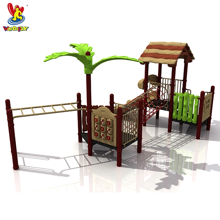 Amusement Park Forest Playsets Kids Toy Children Indoor Games Outdoor Play System Plastic Treehouse Factory Price Kids Slide Small Beach Playground Equipment