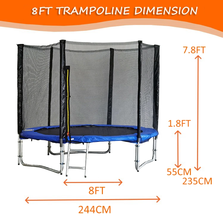 Funjump 14FT Wholesale Bounce Beds Trampoline Park Indoor Bungie Jumping Kids Trampoline