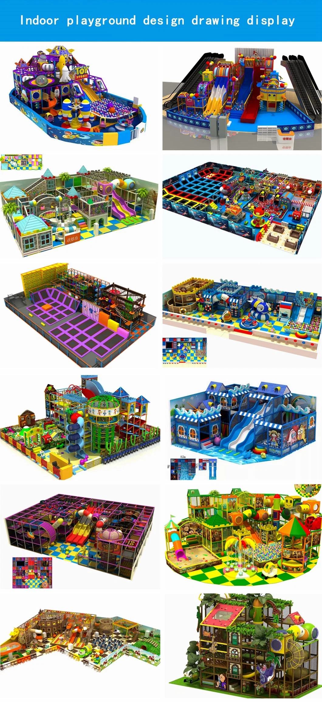 Customized Children&prime;s Indoor Commercial Playground Equipment Kids Amusement Park